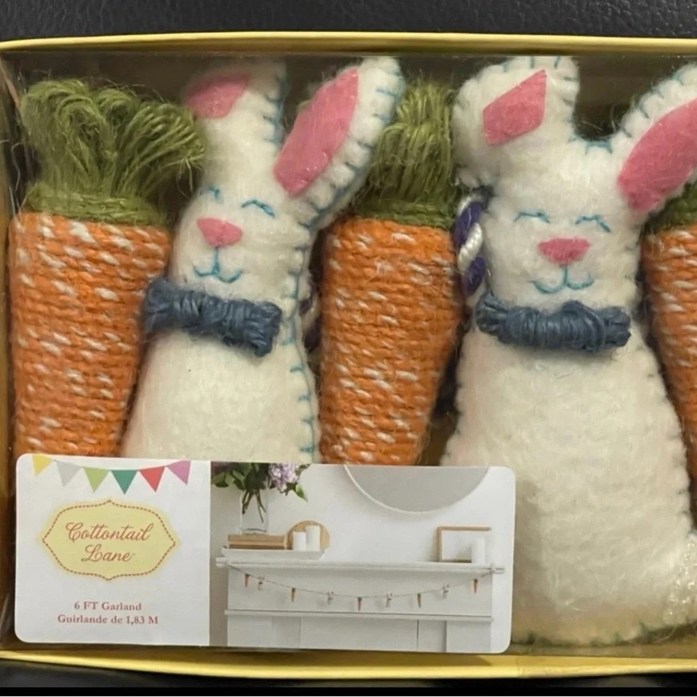Easter Bunny and Carrot Garland - Easter Garland